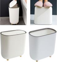 Bote de basura con anillo de prensa de forma Estrecha con tapa para Espacio de baño, resaltando Las Características de la clasificación de basura - details 2