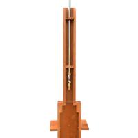 vidaXL Ducha de jardín de madera maciza eucalipto y acero - details 4