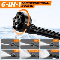 Wonduu Hidrolimpiadora Portátil 48Vf con 2 Baterías | Pistola de Alta Presión Inalámbrica 6000mAh | Limpieza de Coches, Ventanas, Jardines y Piscinas | Ligera y Recargable con Accesorios - details 2