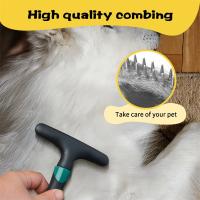 Cepillo Profesional Para Peluquería De Perros Y Gatos Con Pelo Largo Herramienta De Eliminación De Pelos De Subcapa Antiestático - details 1