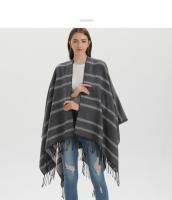 2023 Otoño e Invierno chal con borlas capa de bufanda de doble propósito de Cachemira de imitación gruesa de moda - details 2