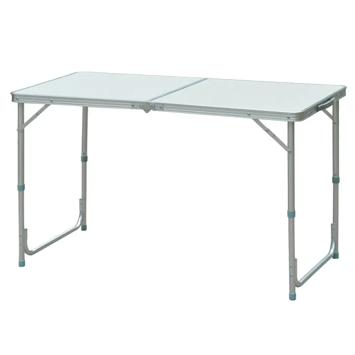 Outsunny Mesa Madera de Camping Plegable convertible en Maleta Altura Regulable para Picnic con Marco de Aluminio - 1