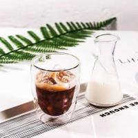 Taza Aislada De Vidrio De Doble Capa Para Café Té Vino Cerveza Leche 150/250/350/450ml Resistente Al Calor Y Frío - details 8