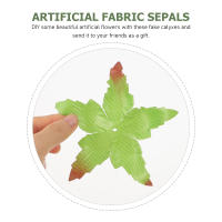 50 Pcs Artificial Torus Calyxes Receptacles Fabric Sepals Petals Para DIY Flores Plantas Cloth Rose Materials Fresh - details 3
