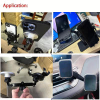 Soporte De Teléfono Para Coche Universal Con Cabeza De Bola De 17mm Adaptador De Longitud Para Conectar 2 Móviles Accesorio De Modificación Color Negro - details 5