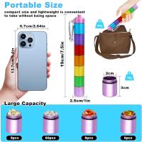 Pastillero Diario de viaje Pequeño Con 7 compartimientos, Pastillero con bolsos Metálicos, Sello impermeable - details 0