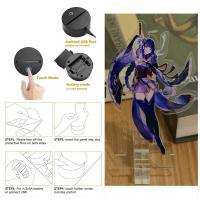 Lámpara 3D Genshin Impact Luz Nocturna LED Figuras Anime Zhongli Raiden Shogun Control Remoto RGB Colores De Sueño Decoración Para Habitación De Niños Regalos Para El Hogar - details 2