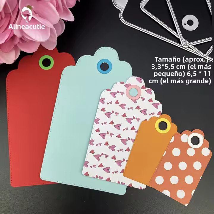Alinacutle Juego De 3 Piezas De Corte De Metal Para Scrapbooking Y Manualidades Cortador De Etiquetas Estampado Enchufe De Hierro Para Arte Y Creaciones Hechas a Mano - 1