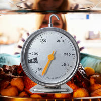 Termómetro De Horno De Acero Inoxidable Con Soporte Para Hornear BBQ Cocinar Medición De Temperatura De Alimentos Uso Doméstico Escala De 50-280 Celsius - details 5