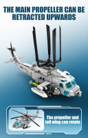 SEMBO SWAT Helicóptero Técnico De Policiales Bloques De Construcción Militar Kit STEM DIY Para Niños Y Adultos - details 3