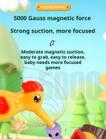 Juguete Educativo Montessori Para Niños Y Niñas Caza De Gusanos Con Picapinos Juego Magnético Para Desarrollo Infantil Tablero Ocupado - details 5