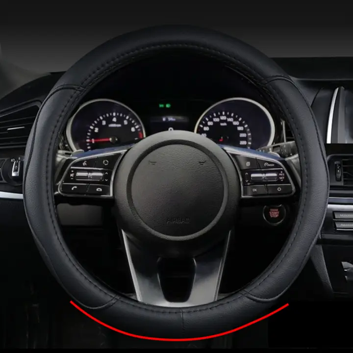 Funda De Volante De Coche O D Tipo Para Kia Ceed Sportage Picanto Cerato Seltos Soul Rio 3 4 5 Tejido En Trenedor Soporte De Volante - 1