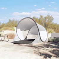 vidaXL Tienda de playa pop-up impermeable gris - details 0
