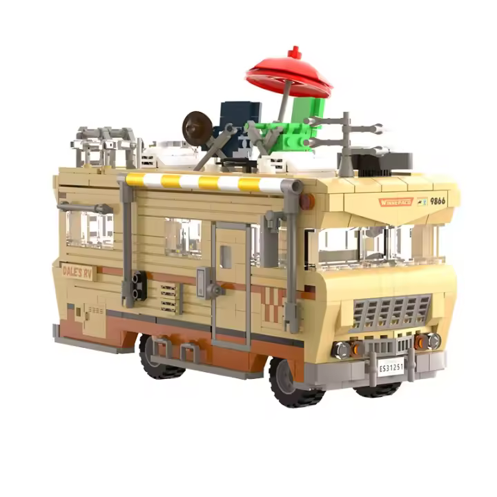 Bloques De Construcción DIY MOC 'The Walking Dead' RV Car 1288 Piezas Juguetes Creativos Para Niños Modelo De Dale's RV Regalo De Navidad - 1