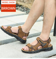 Sandalias De Verano Para Hombre Con Diseño De Playa Hechas a Mano En Cuero Genuino Antideslizantes Y Confortables Zapatos De Moda Para Exterior - details 13