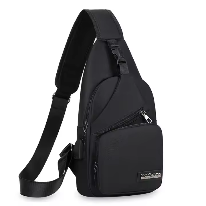 Bolsa De Pecho Para Hombre Gran Capacidad Deportes Al Aire Libre Moda Casual Bolso Transversal Hombro Unico Bolsa Pequeña De Hombro - 1