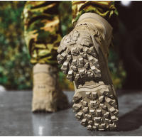 Botas De Táctica Desértica Para Hombres Zapatos De Senderismo Con Cubierta Alta Impermeables Y Seguridad Anteojos De Trabajo - details 7