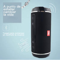 T&G TG116 Altavoz Bluetooth Potente  Altavoz Inalámbrico Portátil Impermeable, Sonido Estéreo,Llamada Manos Libres para Fiesta Viajes Exterior，Speaker con Bluetooth para Fiestas，Negro - details 5