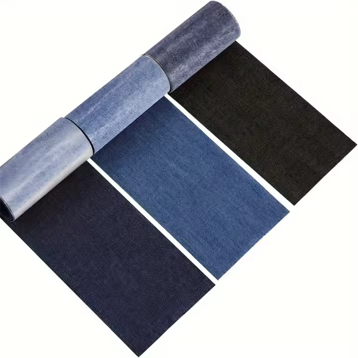 3/Rollos De Parches De Jean Para Reparación Tamaño 8x50 Cm Autoadhesivos Para Ropa Adecuado Para Niños Y Adultos (Oscuro) - 1