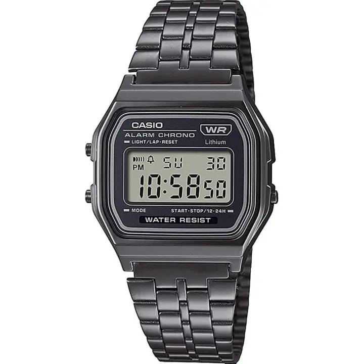 Reloj Casio vintage Digital A158WETB-1A correa de acero - 1