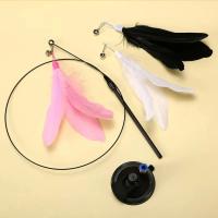 Juguetes Para Gatos Telescopio De Pluma Con Ventosa Super Removible 3PCS Reemplazo De Pluma Herramienta Interactiva Para Gatos - details 5
