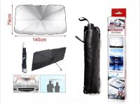LILI HOME 🌞 Parasol de Coche con Diseño de Paraguas - Fácil de Usar y Guardar 🚗☂️ Disponible en 2 tamaños:  65 x 130 cm (para coches compactos y medianos). 79 x 140 cm (para vehículos más grandes). Bloquea eficazmente los rayos solares y reduce la tempe - details 4