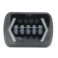 Faros LED Impermeables 90W 7x6'' 5X7" Para Jeep YJ Cherokee XJ Trucks Con DRL Blanco Y Señal De Giro Amarilla Compatible Con Modelos De 1990 a 2015 - details 4