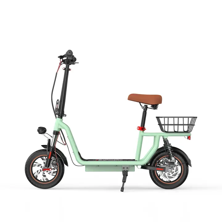 Patinetes Electricos Adultos iScooter verde i12 500W 12" 36V 7.5Ah Batería Máxima Alcance 35 Km Potente para Adultos - 1
