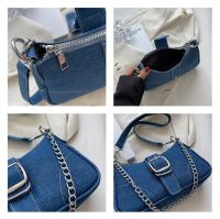 Bolso De Hombro Para Mujer En Lona Y Jeans Diseño Pequeño Bolso Cruzado Nueva Moda Bolsos De Mano Con Asa De Malla - details 5