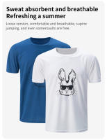 Camiseta De Verano Para Hombres Secado Rápido Manga Corta Estilo Casual Joker Impresión Cuello Redondo Material Poliéster - details 4
