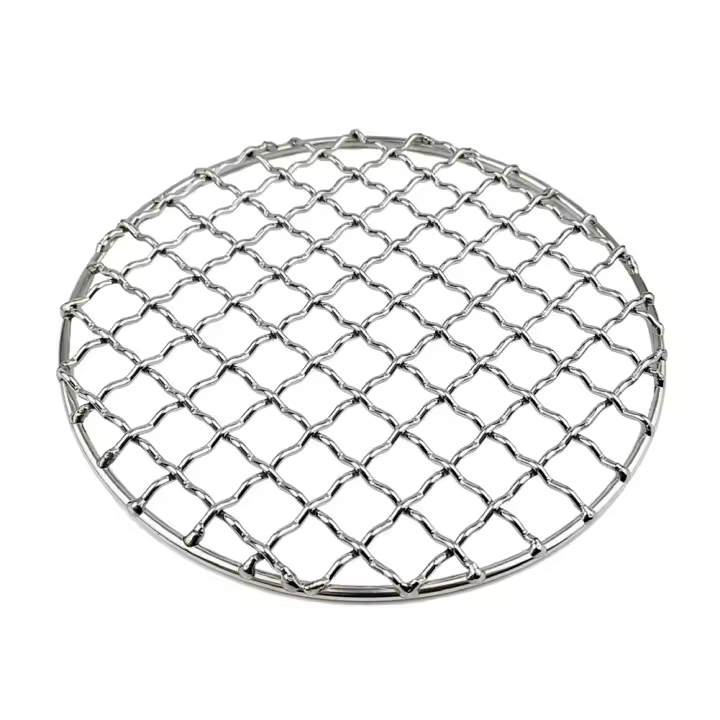 Red De Asado En Acero Inoxidable Para Camping Grillete De Fuego Soporte Para Madera De Combustión Grill Grate BBQ Accesorio De Cocina Al Aire Libre - 1