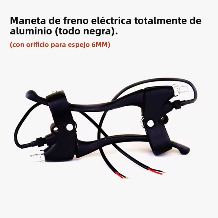 1 Pares De Mandos De Freno De Bicicleta Eléctrica E-bike Universal Con Función De Corte Y Bloqueo Kit De Repuesto Para Vehículos Eléctricos Y Scooters - 1