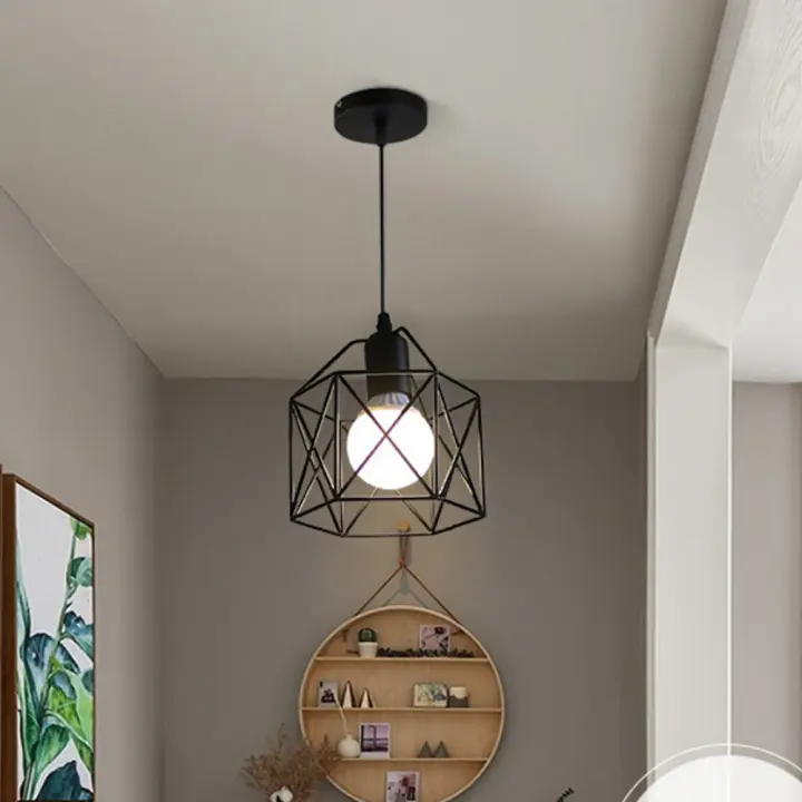 Colgante De Hierro Creativo Nórdico Con Solapa Simple Y Moderno Para Decoración De Sala De Estar Barra Comedor Dormitorio - 1