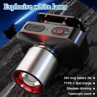 Linterna Frontal LED Super Brillante Recargable Por USB Con Zoom Luz Para Pesca Y Actividades Al Aire Libre Fuente De Luz LED Duradera Y Impermeable - details 3