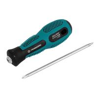 Clavija De Tornillo Doble Uso Con Mango 3x75mm Herramientas Para Jardín Y Hogar Equipo De Trabajo Nutricionistas Clavija De Tornillo Cruzada Y Aplanada Acero Cromo Vanadio Antideslizante - details 3