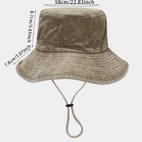 Sombrero De Pescador De Verano Para Hombres Sombreros De Baúl Con Gran Alas Protección Solar Para Exterior Ciclismo Senderismo - details 9
