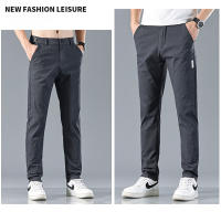 Pantalones Clásicos Para Hombre Verano 2024 Gris Azul Negro Moda Casual Comodidad Talla Media Cierre De Cremallera Estilo Recto - details 10