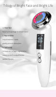 Nuevo instrumento de belleza con control de temperatura y compresas de hielo frío y caliente, microcorriente EMS, instrumento multifunción para el rejuvenecimiento con fotones reafirmante y lifting en el hogar. - details 10