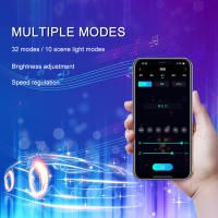 Tira De Luz LED Symphony Para Coche 12V RGB Control Remoto Y Por Voz Iluminación Decorativa Atmosfera Neón Inalámbrica Resistente Al Agua Para Automóvil - details 4