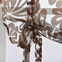 Leejoom Cortinas Cortas Modernas Para Cocina Translúcidas Valance Rod Pocket Tie up Roman Puerta Living Room Tulle Organza - details 3