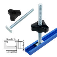 Kit De Tornillos Y Tornillos De Cabeza Redonda Para Herramientas Manuales 10/16 Piezas Miter Track Sliding Nut T-Slider T Slot Set - details 6