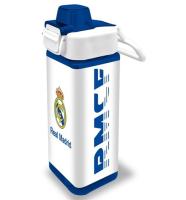 CANTIMPLORA RECTÁNDULAR REAL MADRID AZUL Y BLANCA CON LOGO DEL ESCUDO. CAPACIDAD 600ML. KIDS EUROSWAN - details 0