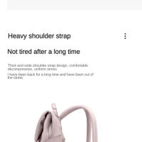 Mochila Elegante GOLF Para Mujer En Nylon Aesthetic Impermeable Antigolpe Con Compartment Para Portátil 15.6 Pulgadas Anti-Robo Para Viajes Y Uso Diario - details 17