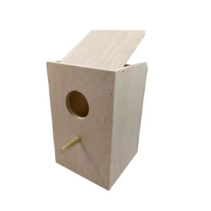 Nido para Agapornis de Madera Vertical Medidas 14x14x22 cm - 1