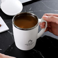 Termo De Acero Inoxidable 350ml Con Manija Y Tapa a Prueba De Fugas  Aislada Portátil Para Café Y Agua - details 1
