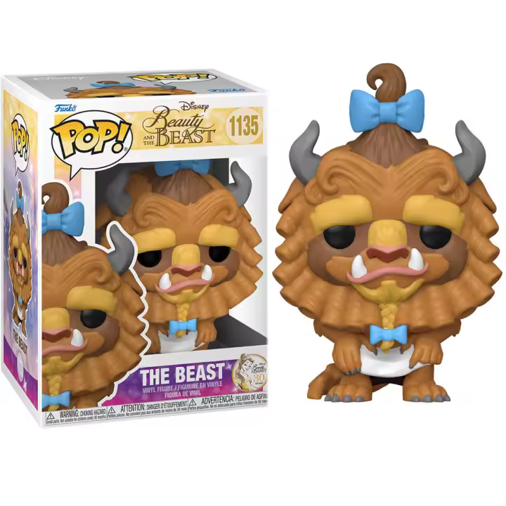 Figura Pop Disney La Bella Y La Bestia Beast With Curls-Figura de Vinilo Coleccionable - Idea de Regalo- Mercancia Oficial - Juguetes para Niños y Adultos - Movies Fans - Muñeco para Coleccionistas y Exposición - 1