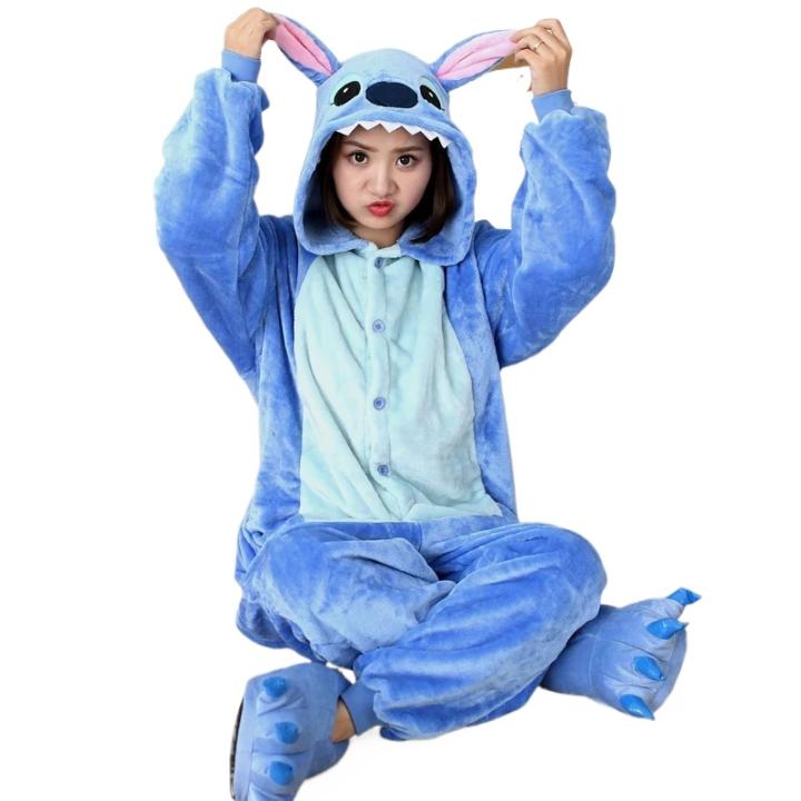 Pijama Kigurumi Stitch De Dibujos Animados Para Adultos Hombres Y Mujeres Pyjamas Onesies De Animal Jumpsuits Para Fiestas De Navidad Y Halloween Cosplay