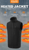Chaleco Calentado Autòntodo Para Hombres Y Mujeres 9 Áreas USB Ropa Térmica Para Motocicleta Camping Ocio De Invierno Lavable - details 1