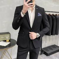 Traje De Boda Para Hombre De Alta Calidad Dos Piezas Traje De Negocios Casual Banquete Ensemble De Lujo Con Pantalones - details 9