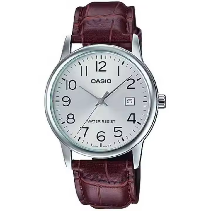 Casio 2784 MTP-V002L-7B2 Reloj Clásico para Hombre – Elegancia Atemporal, Correa de Cuero, Movimiento de Cuarzo y Resistencia al Agua - 1